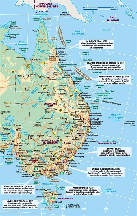 eastern australia map